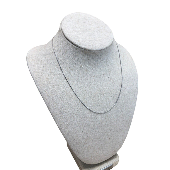 18K 778 AR Star SOLID WHITE GOLD CHAIN 3.1 Grams 18’ - Picture 2 of 9